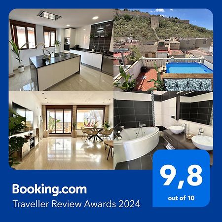 Casa Con Jacuzzi Y Piscina Con Vistas Al Castillo Corbera de Alcira Exterior photo